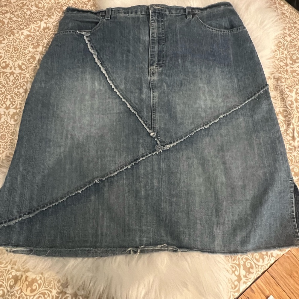 Gloria Vanderbilt Denim A-Line Skirt